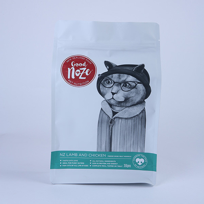 Vlakke de Bodemzak die van de aluminiumritssluiting 300g Cat Food Big Bags verpakken