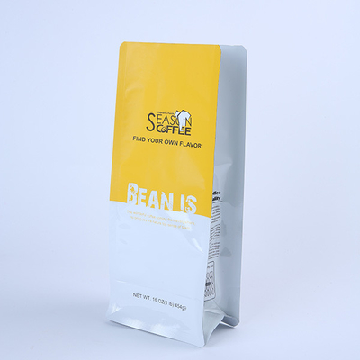 Resealable Vlakke de Bodemzak die van 250g 8oz Plastic 120g-Koffie Bean Pouch With Valve verpakken