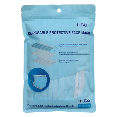 Van de Ritssluitingszakken van BRC Resealable Resealable Polyzakken voor Masker Verpakking