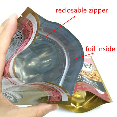 Tribune op van het de Hitte Verzegelbare Voedsel van de Ritssluitings Resealable Ritssluiting van de Opslagdoypack Verpakkende de Zakkenzak met Duidelijk venster