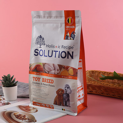 De grote Vlakke Bodem500g Hondevoer doet de Rekupereerbare Plastic Zakken van het RecyclingsVoedsel voor huisdieren in zakken