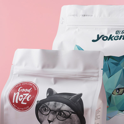 Vlakke de Bodemzak die van de aluminiumritssluiting 300g Cat Food Big Bags verpakken