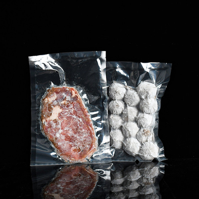 Transparent Plastic Custom Printed Packaging Bags 3 Sides Seal Dry Food