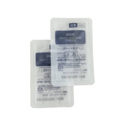 het Vloeibare Sachet die van 2ml 3ml 5ml het Beschikbare 75%-Verpakkende Sachet van het Alcoholgel verpakken