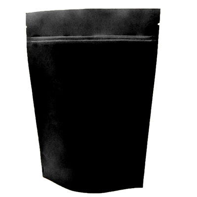 Aluminiumfoliehitte - de Zak die van de verbindings16oz Ritssluiting 450g Matte Black Stand Up Pouch verpakken