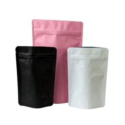 De Aluminiumfolie die van Matte Black Stand Up 50g 100g het Voedsel van de de Opslagritssluiting van Doypack Mylar verpakken